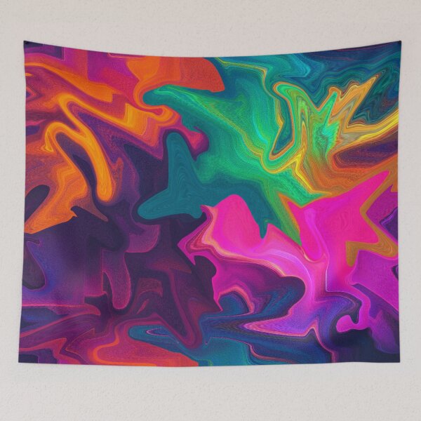 Item preview, Colourful swirls of flowing energy designed and sold by Sigtrix.