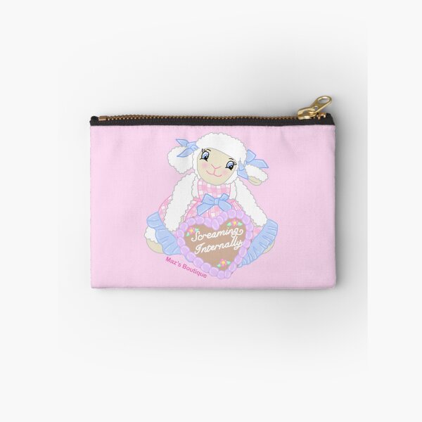 Item preview, Kitsch Lamb with “Screaming Internally” Heart Cookie designed and sold by ByMazsBoutique.