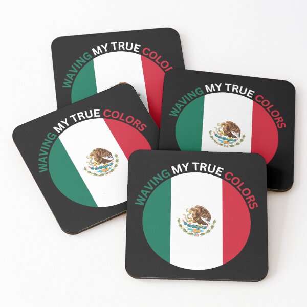 Item preview, Waving My True Colors Mexico Flag designed and sold by DesignDazzles.