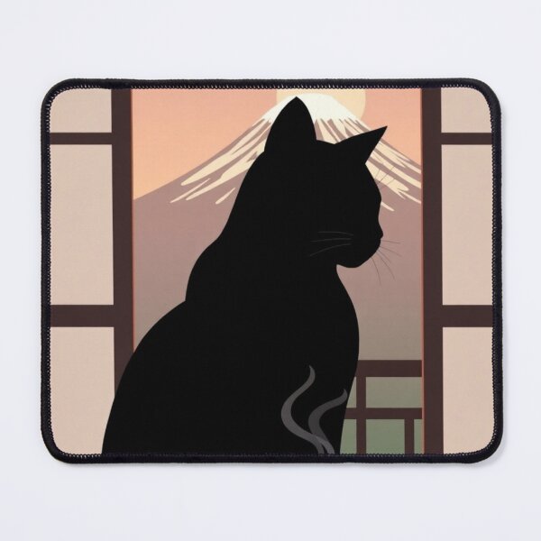 Item preview, Morning Coffee with Cat – Cozy Minimalist Japanese Design designed and sold by ArmaanArts.