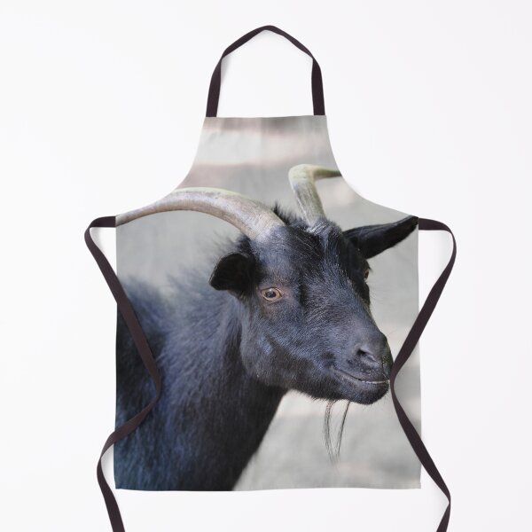 Item preview, Black Goat Smiling Portrait with Horns designed and sold by RastislavS.