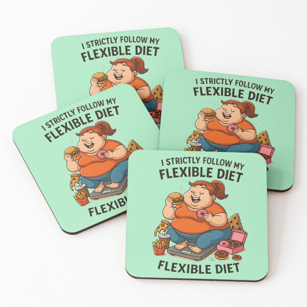 Item preview, Strictly Following My Flexible Diet – Funny Cartoon Meme designed and sold by OxiSkor.