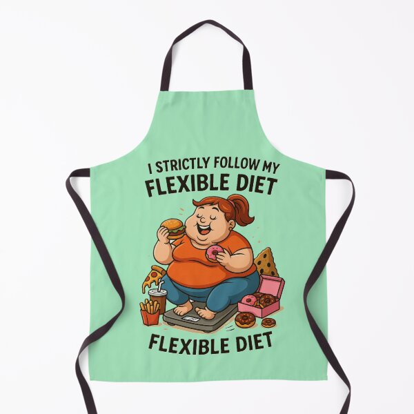 Item preview, Strictly Following My Flexible Diet – Funny Cartoon Meme designed and sold by OxiSkor.