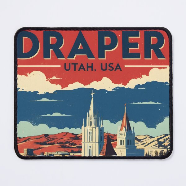 Item preview, Draper Utah 1950s USA Vintage Travel Tourism designed and sold by TravelersGems.