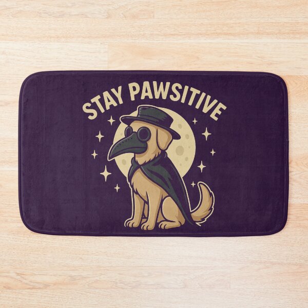 Item preview, Plague Doctor Dog stay pawsitive Halloween Design designed and sold by Meandmyshop.