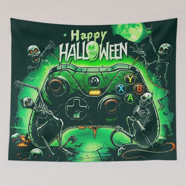 Item preview, halloween skeleton zombie gaming controler designed and sold by Uglyandcute.