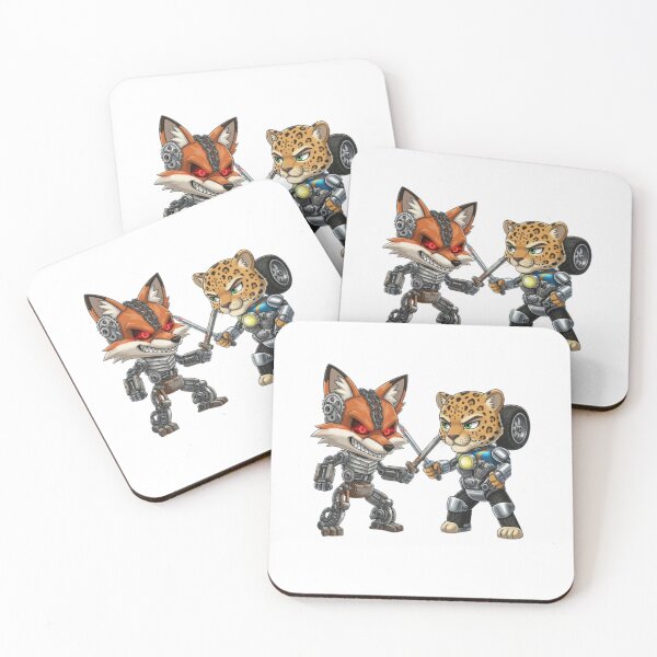 Item preview, Leopard Robot vs. Fox Robot designed and sold by PP&RAINBOW SHOP.