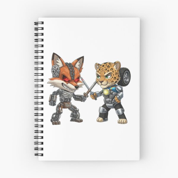 Item preview, Leopard Robot vs. Fox Robot designed and sold by PP&RAINBOW SHOP.