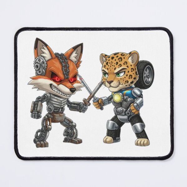 Item preview, Leopard Robot vs. Fox Robot designed and sold by PP&RAINBOW SHOP.