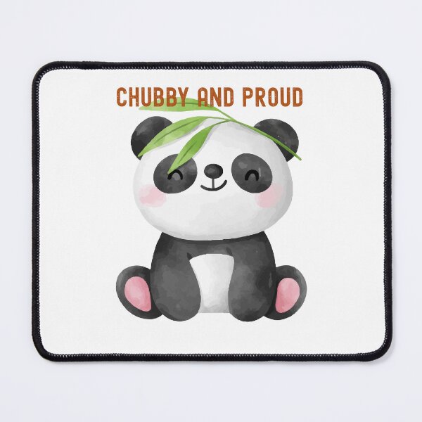 Item preview, Chubby and Proud - Panda cute animal designed and sold by HumourFunkyD.