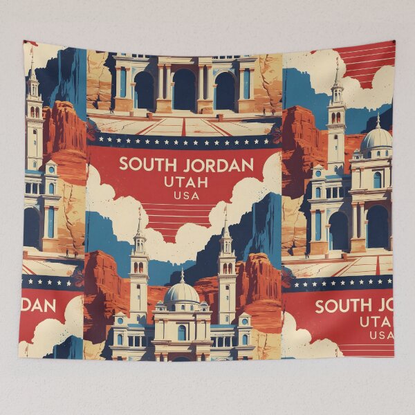 Item preview, South Jordan Utah 1950s USA Vintage Travel Tourism designed and sold by TravelersGems.