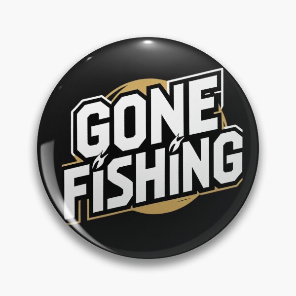 Artikelvorschau, Gone Fishing Zeichen von PamLeeDesign entworfen und verkauft von PamLeeDesign.