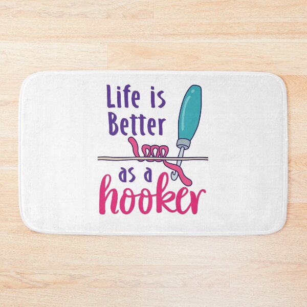Item preview, Funny Rug Hooking Life Is Better as a Hooker designed and sold by jaygo.