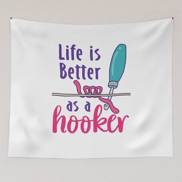 Item preview, Funny Rug Hooking Life Is Better as a Hooker designed and sold by jaygo.