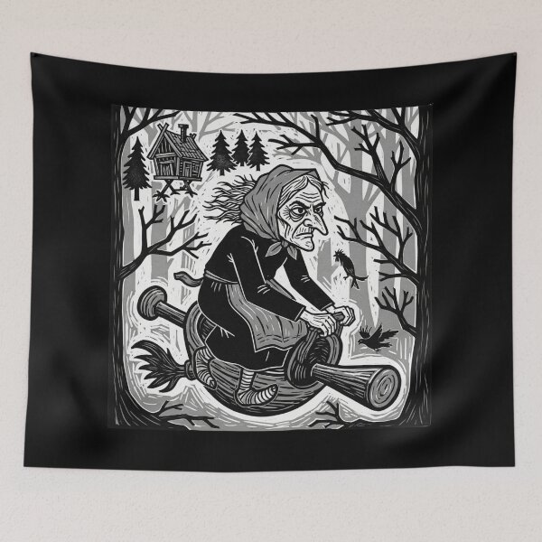 Item preview, Baba Jaga in the Forest designed and sold by KunoKR.