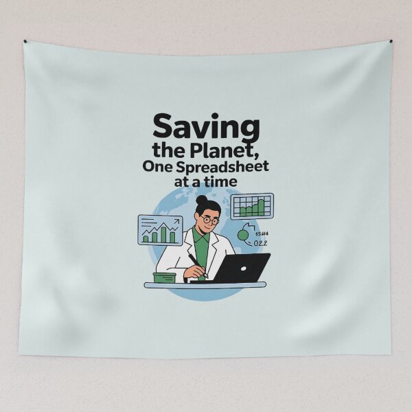 Item preview, Saving the Planet, One Spreadsheet at a Time designed and sold by musthavewords.