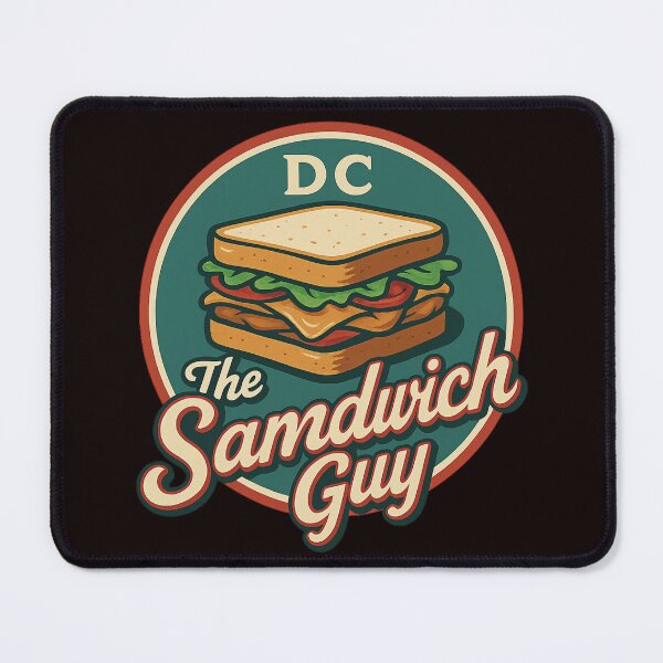 Item preview, DC The Sandwich Guy Retro Logo – Funny Vintage Food Design designed and sold by FrameFlow.