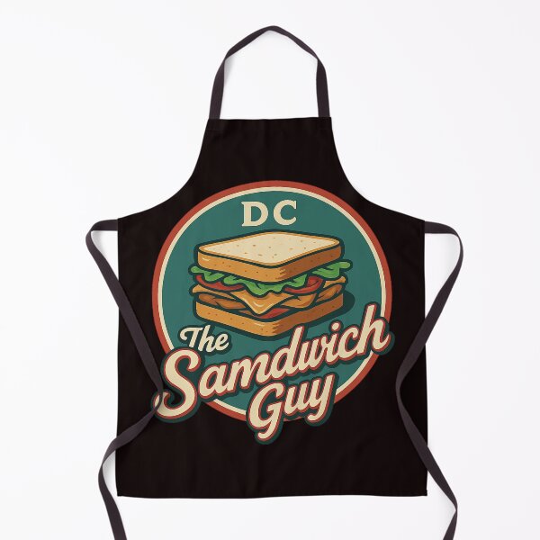 Item preview, DC The Sandwich Guy Retro Logo – Funny Vintage Food Design designed and sold by FrameFlow.