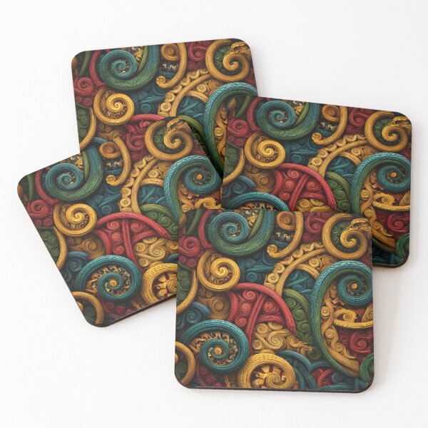 Item preview, New Zealand Māori Paua Pattern Koru Design 507 designed and sold by GrinGalore.