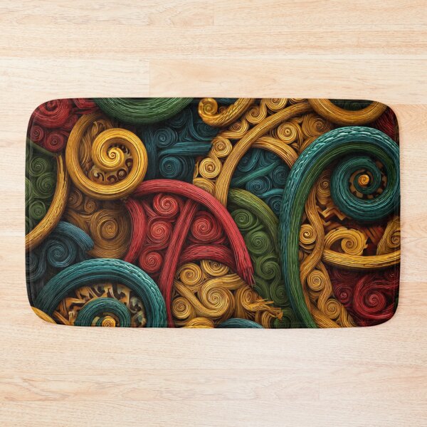 Item preview, New Zealand Māori Paua Pattern Koru Design 507 designed and sold by GrinGalore.