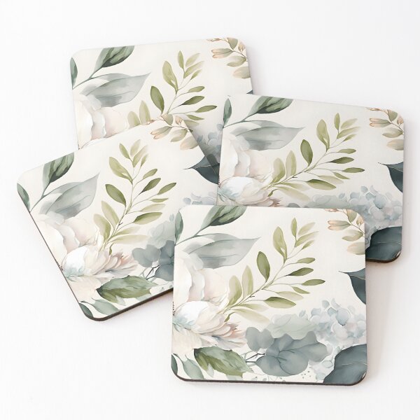 Item preview, Floral botanical watercolor wedding background designed and sold by dvoevnore.