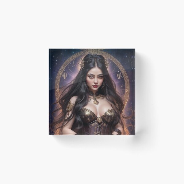 Item preview, Capricorn Zodiac Goddess – Celestial Earth Sign Astrology Art designed and sold by MissSaylor.