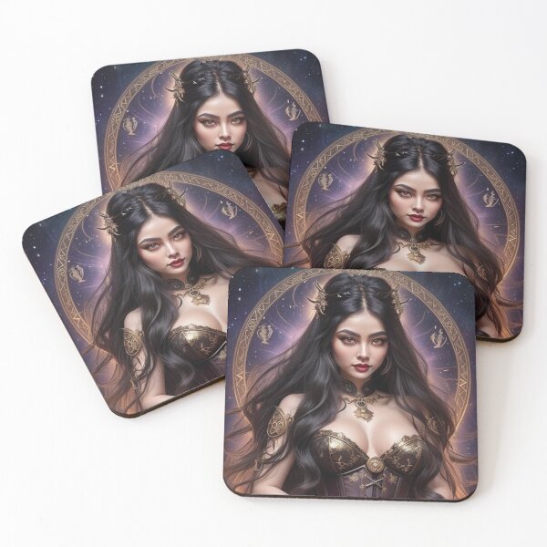 Item preview, Capricorn Zodiac Goddess – Celestial Earth Sign Astrology Art designed and sold by MissSaylor.