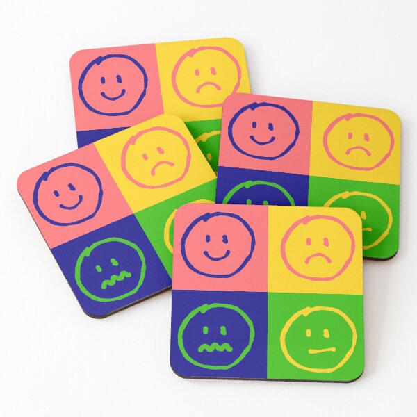 Item preview, Bauhaus colorful emoji  designed and sold by Wildwind-style.