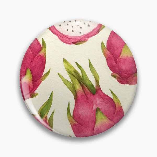 Item preview, Exotic dragonfruit watercolor pattern on texture paper designed and sold by cutsypatterns.