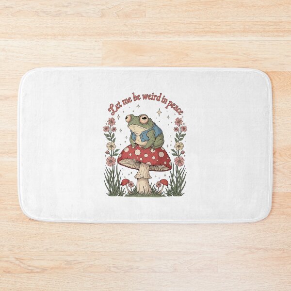 Item preview, Let me be weird in peace, Grumpy Toad, frog, toad, funnyfits70, Humor, Funny, retro, vintages, funny quotes, animal humor, designed and sold by FunnyFits70.