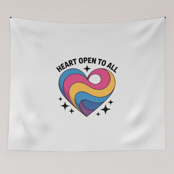 Item preview, Heart Open to All designed and sold by musthavewords.
