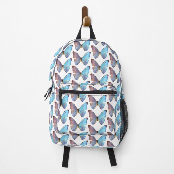 Item preview, blue iridescent butterfly sticker designed and sold by inainart.
