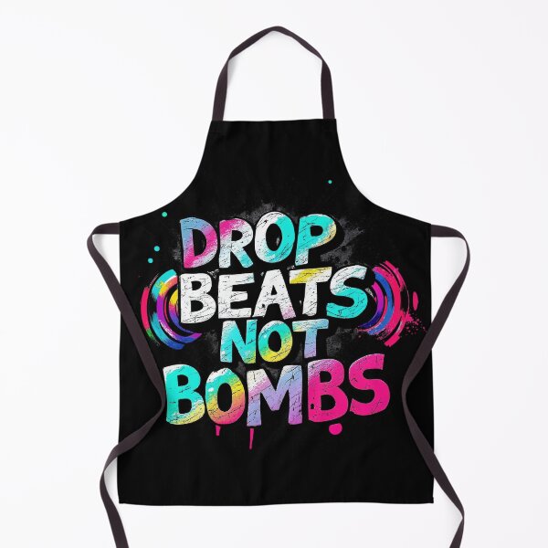 Item preview, Drop Beats Not Bombs – Colorful Music T-Shirt designed and sold by SajQ.