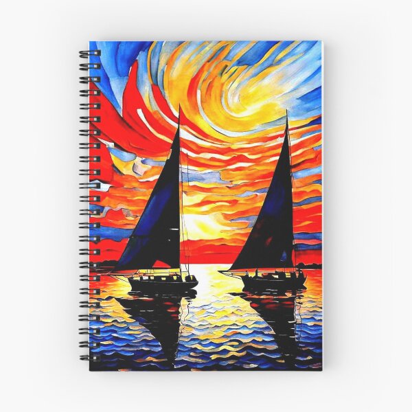 Item preview, Sailboats at sunset 1 designed and sold by George Hutton Hunter.