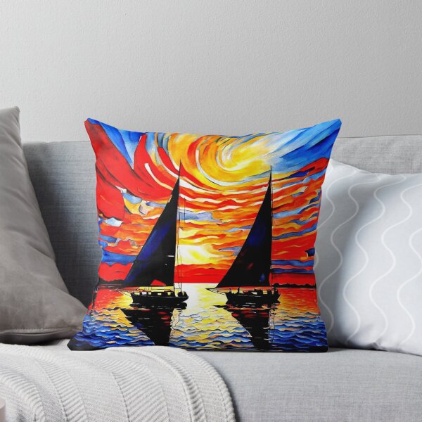 Item preview, Sailboats at sunset 1 designed and sold by George Hutton Hunter.