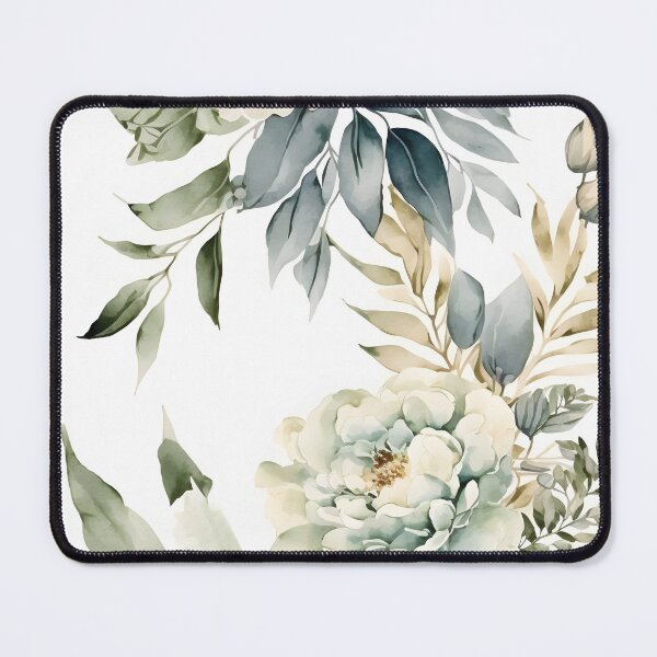Item preview, Floral botanical watercolor wedding background designed and sold by dvoevnore.