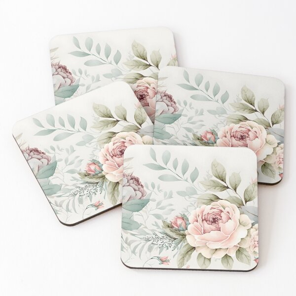 Item preview, Floral botanical watercolor wedding background designed and sold by dvoevnore.
