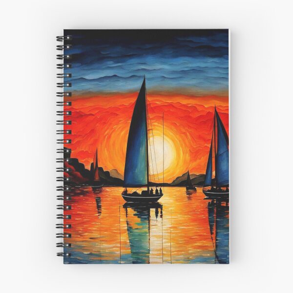 Item preview, Sailboats at sunset 2 designed and sold by George Hutton Hunter.