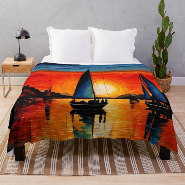 Item preview, Sailboats at sunset 2 designed and sold by George Hutton Hunter.