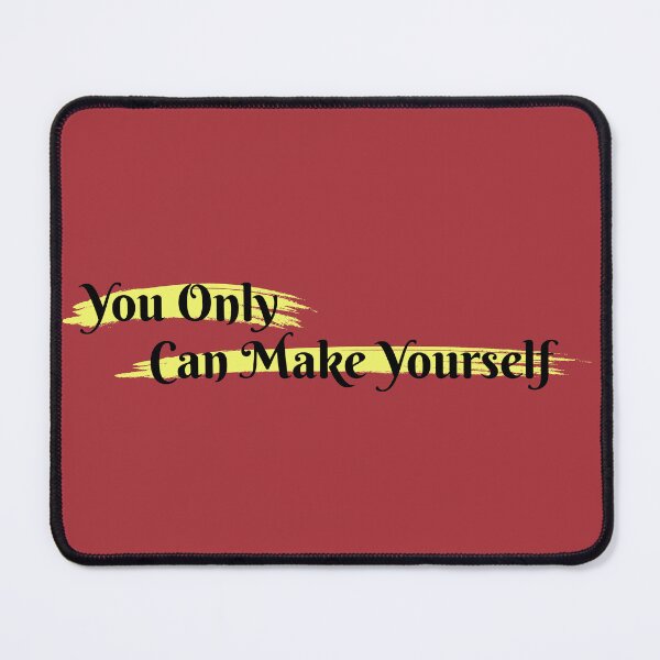 Item preview, You only can make Yourself: a Motivations Quotes Black and Yellow Background designed and sold by Eswa World | Store.