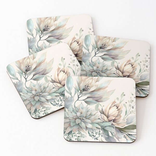 Item preview, Floral botanical watercolor wedding background designed and sold by dvoevnore.