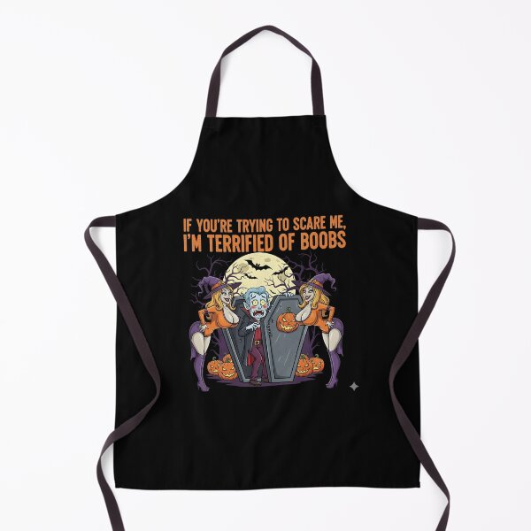 Item preview, Terrified of Boobs Halloween Vampire designed and sold by HeadTurningArt.