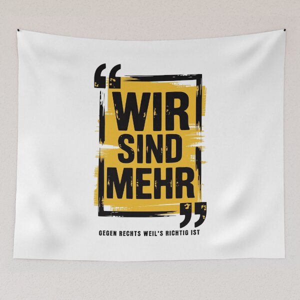 Item preview, WE ARE MORE – Political statement against right-wing shift & extremism designed and sold by VariousGoodies.