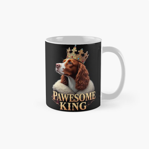 Item preview, Brittany Spaniel Funny King Dog designed and sold by MichaeIRellov.