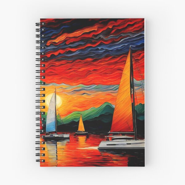 Item preview, Sailboats at sunset 3 designed and sold by George Hutton Hunter.
