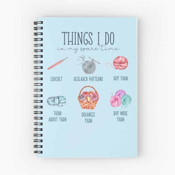 Artikelvorschau, crochet lovers "things I do" design entworfen und verkauft von 21DashDesigns.