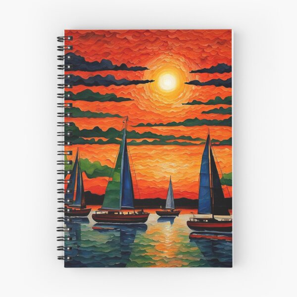 Item preview, Sailboats at sunset 4 designed and sold by George Hutton Hunter.