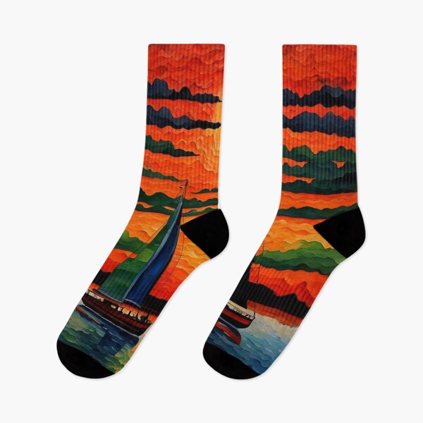 Item preview, Sailboats at sunset 4 designed and sold by George Hutton Hunter.
