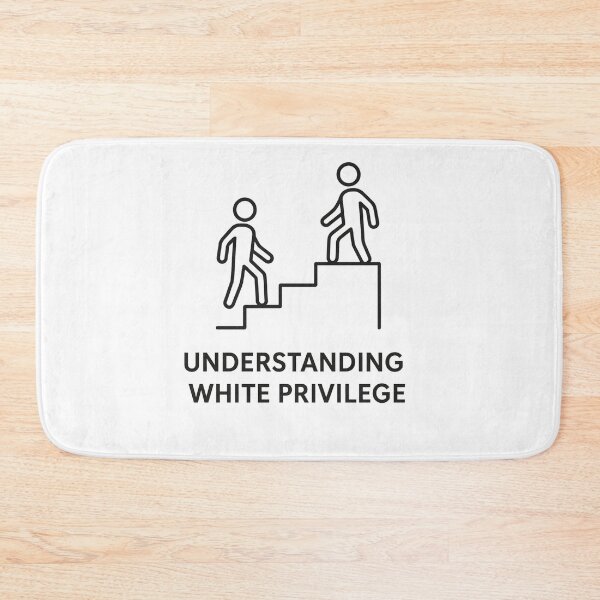Item preview, Understanding White Privilege — Minimal Staircase Badge designed and sold by HrigArt.