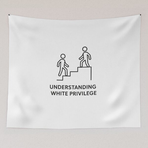 Item preview, Understanding White Privilege — Minimal Staircase Badge designed and sold by HrigArt.